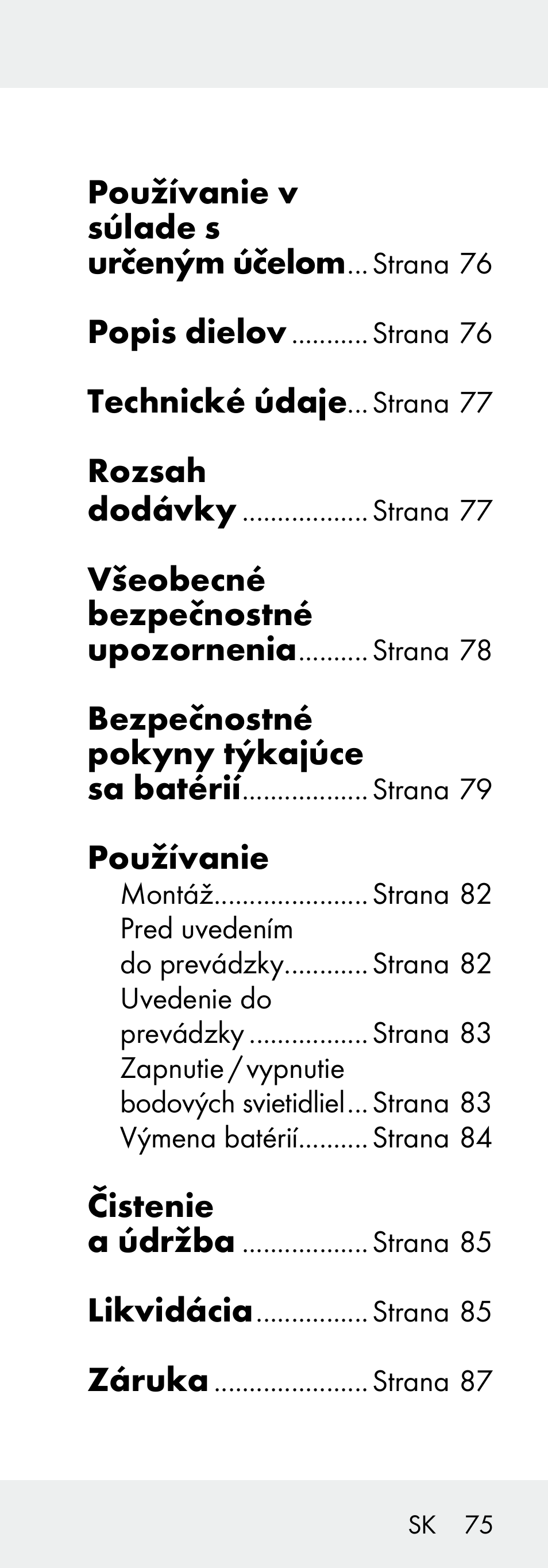 Livarno 102738-14-01/ 102738-14-02 User Manual | Page 75 / 104