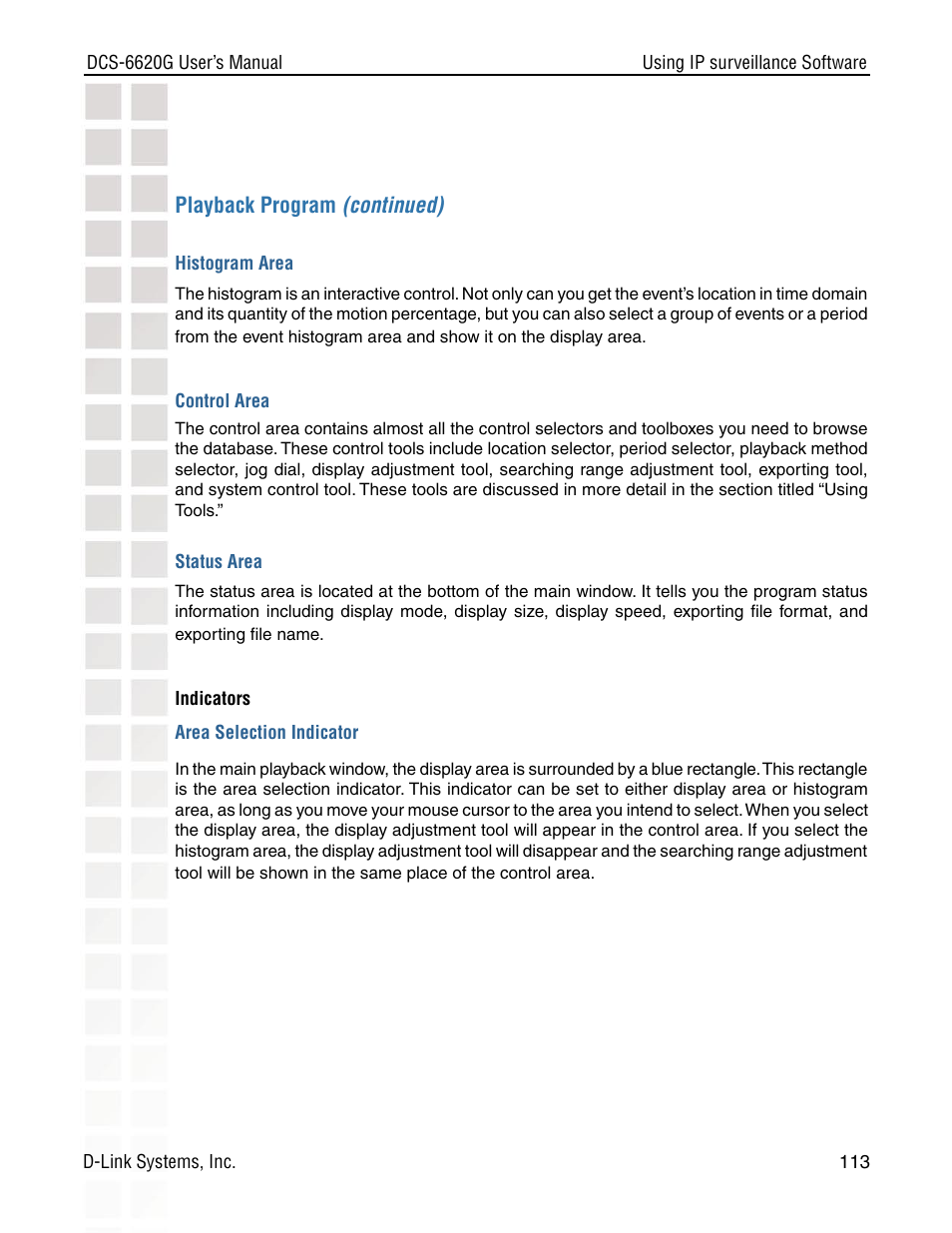 D-Link DCS-6620G User Manual | Page 113 / 145