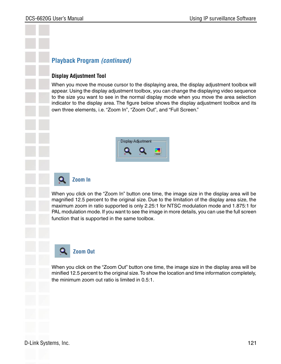 D-Link DCS-6620G User Manual | Page 121 / 145