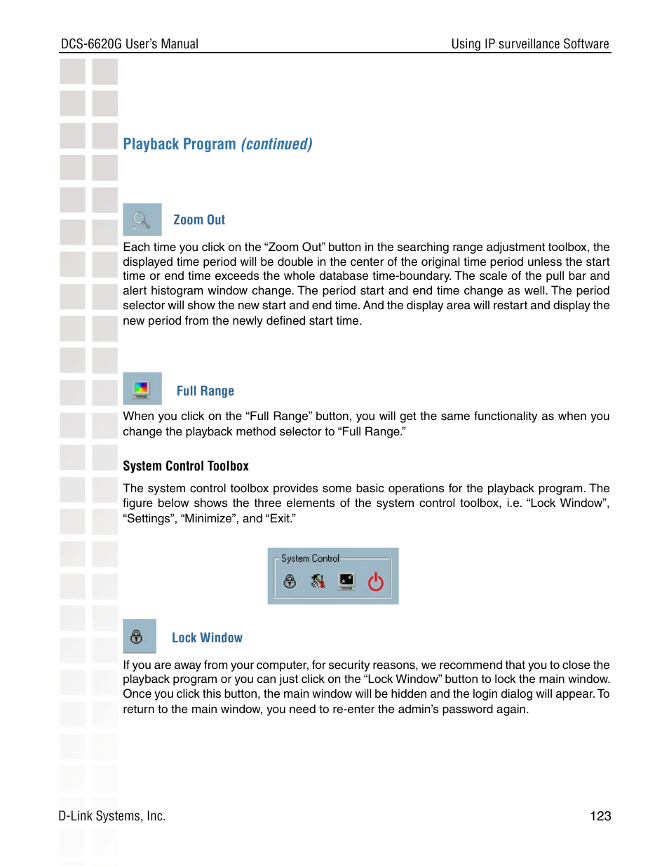 D-Link DCS-6620G User Manual | Page 123 / 145