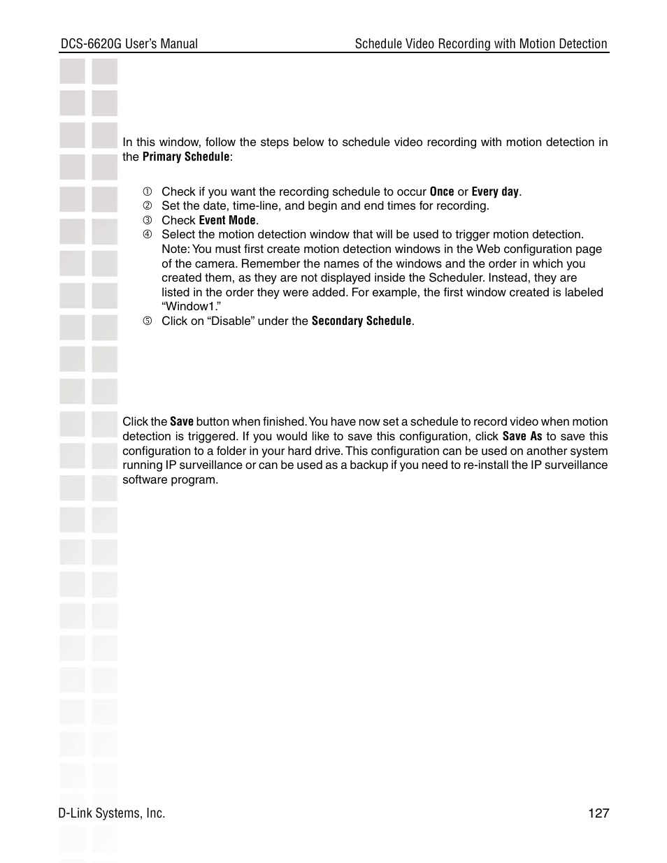 D-Link DCS-6620G User Manual | Page 127 / 145