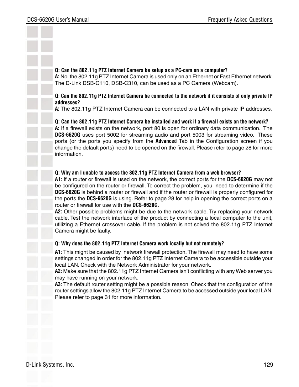 D-Link DCS-6620G User Manual | Page 129 / 145