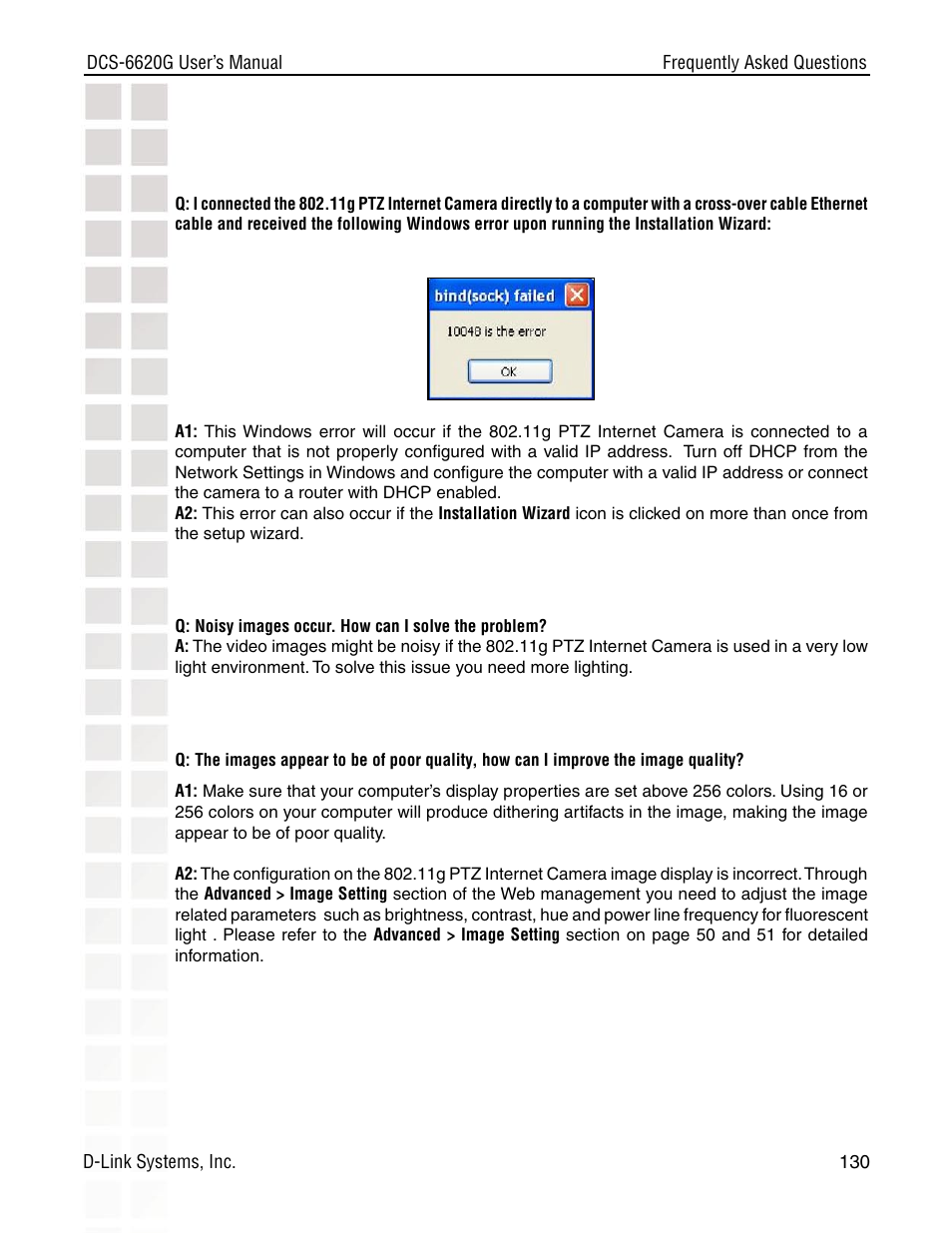 D-Link DCS-6620G User Manual | Page 130 / 145