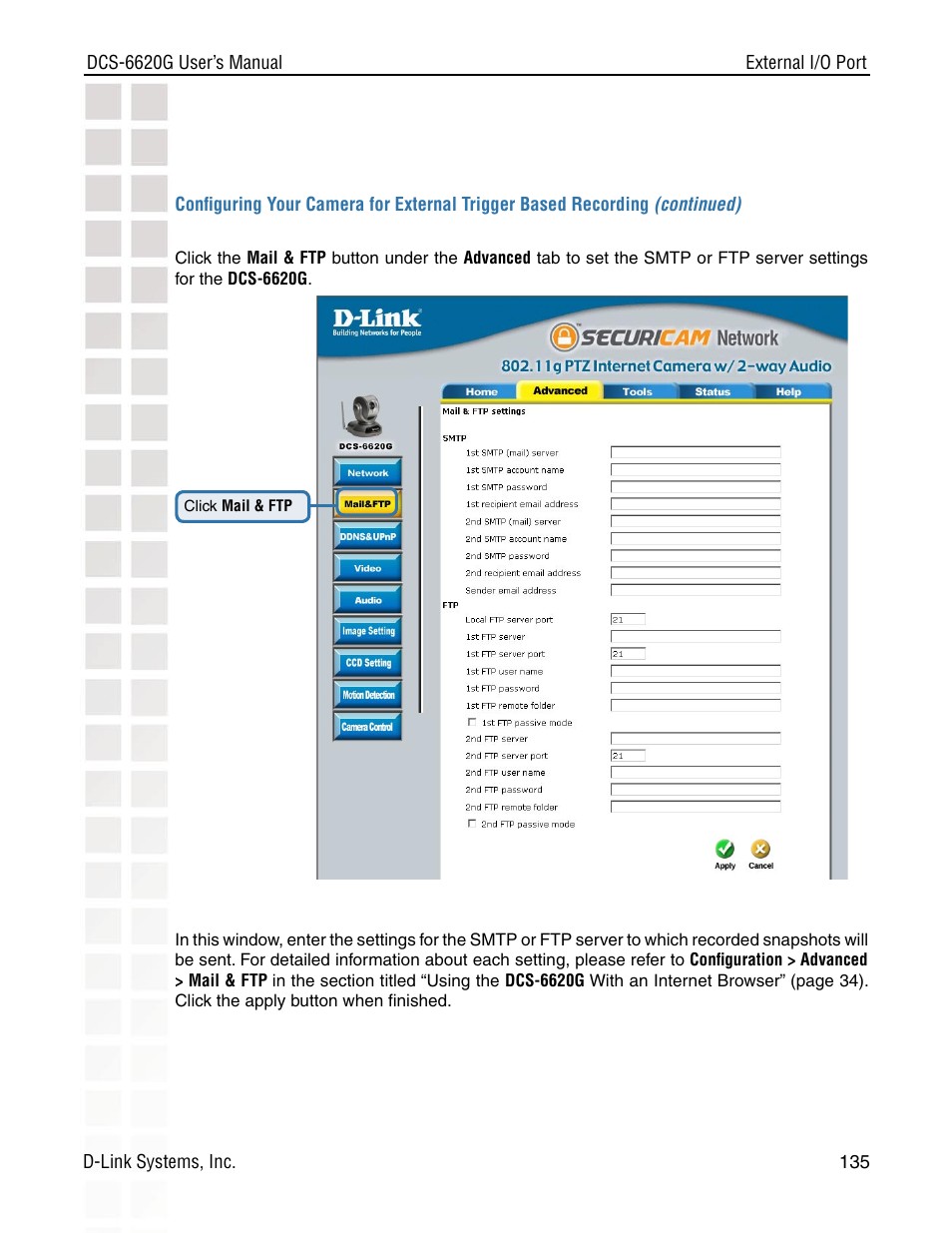 D-Link DCS-6620G User Manual | Page 135 / 145