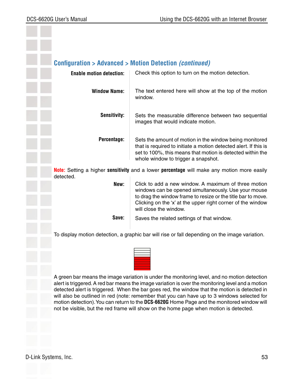 D-Link DCS-6620G User Manual | Page 53 / 145
