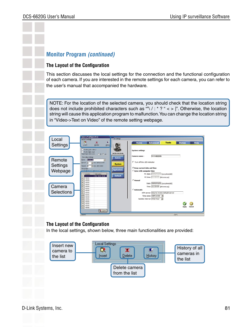 D-Link DCS-6620G User Manual | Page 81 / 145
