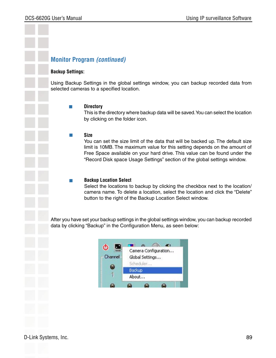 D-Link DCS-6620G User Manual | Page 89 / 145