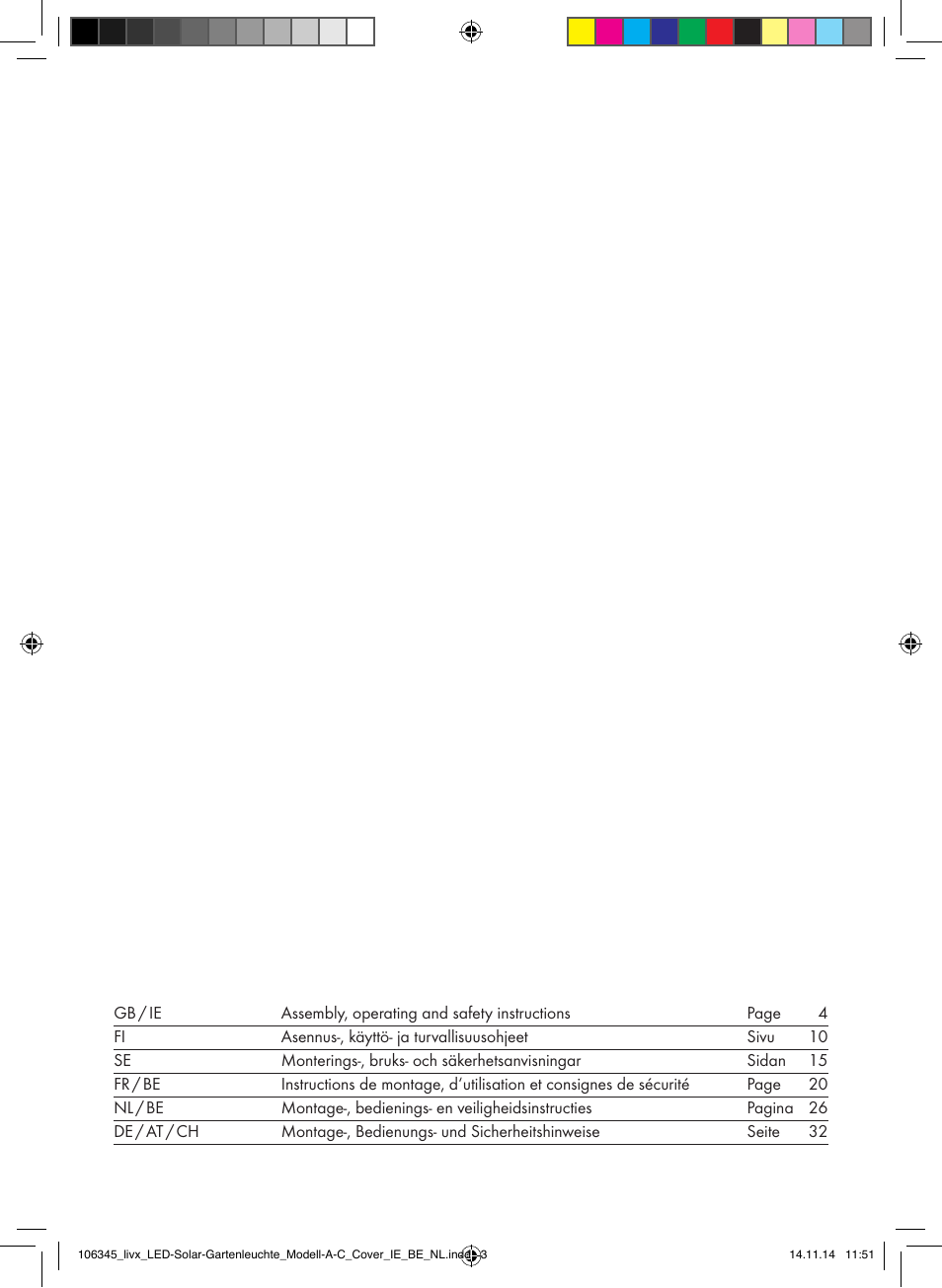 Livarno Z31094A/Z31094B/Z31854 User Manual | Page 2 / 38