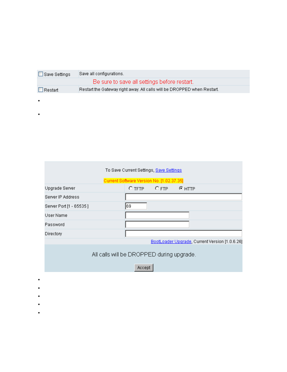 34 system operations, 35 software upgrade | D-Link VOIP TA DVG-5112S User Manual | Page 46 / 62