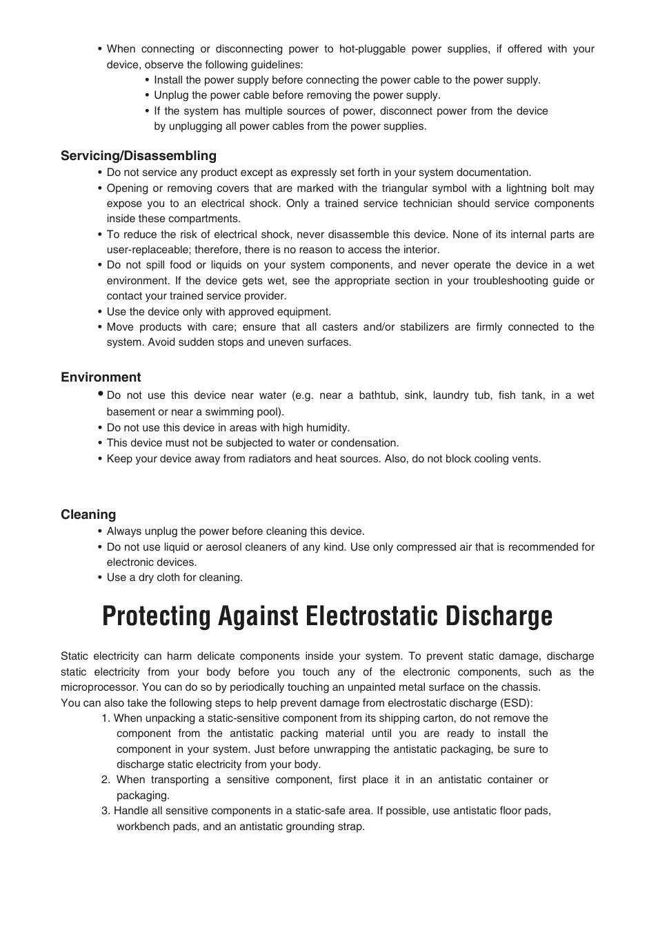 Protecting against electrostatic discharge | D-Link VOIP TA DVG-5112S User Manual | Page 56 / 62