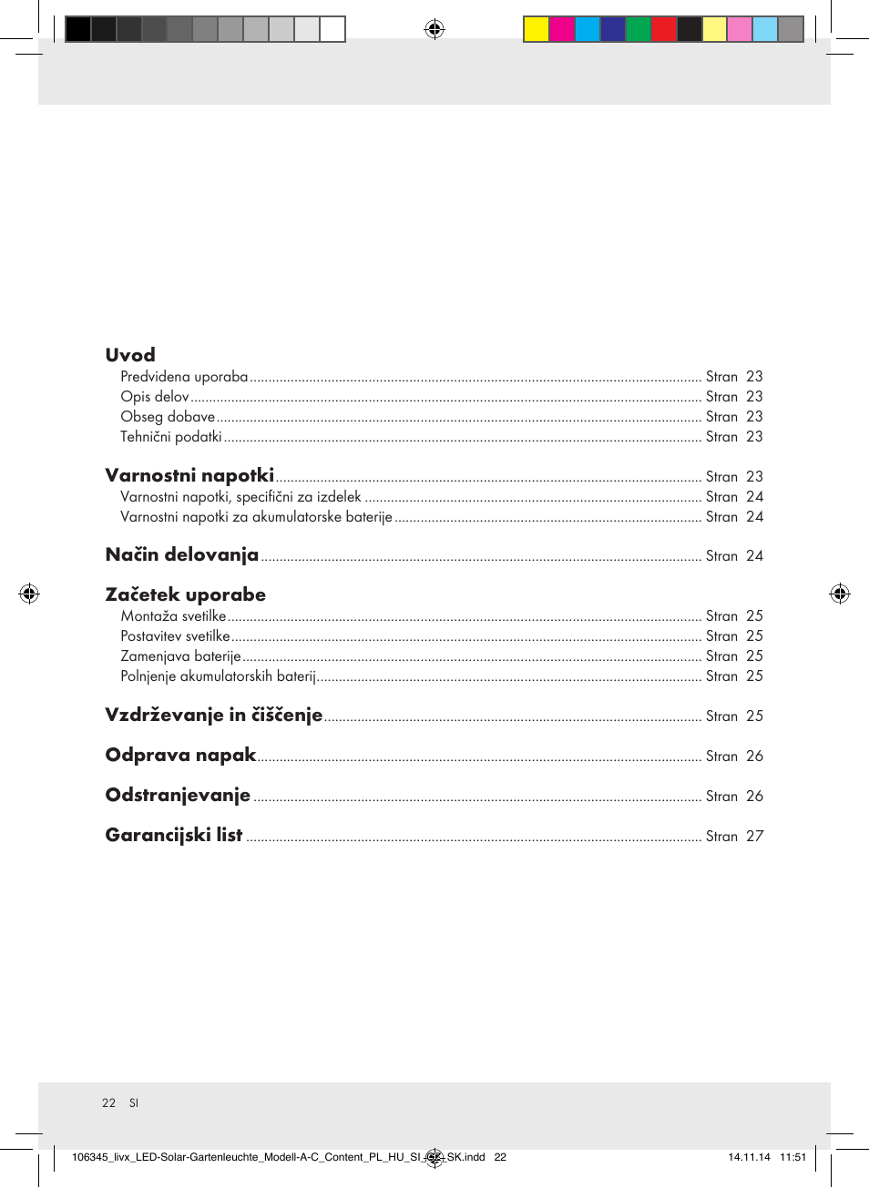 Livarno Z31094A/Z31094B/Z31854 User Manual | Page 22 / 45