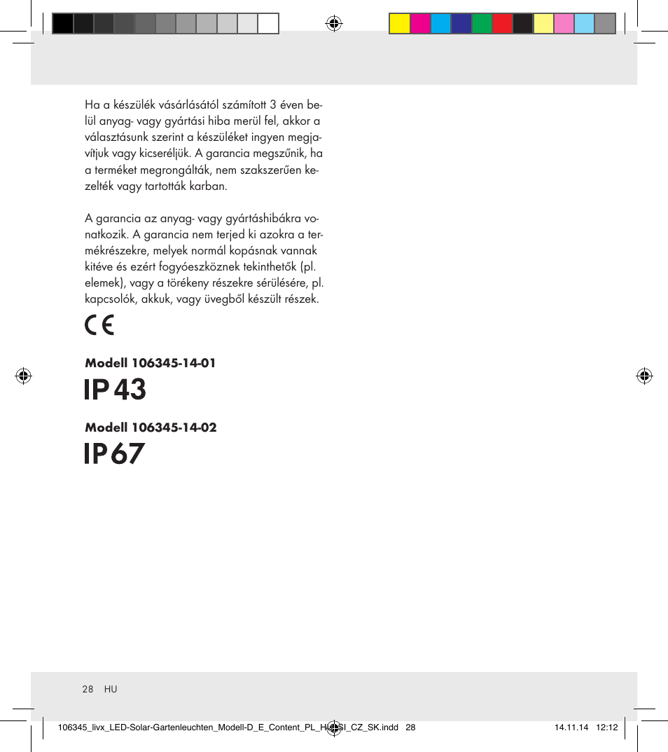 Livarno 106345-14-01/106345-14-02 User Manual | Page 28 / 60