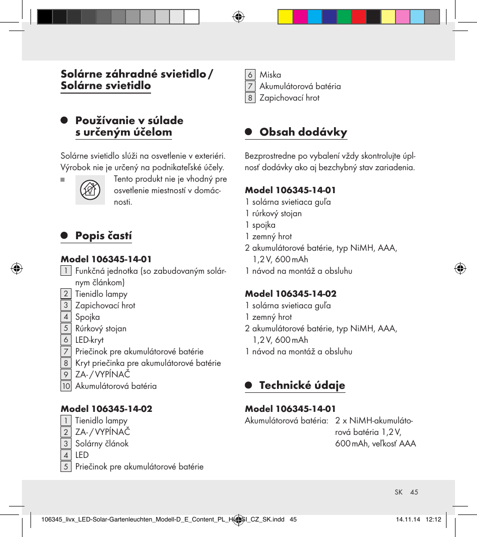 Livarno 106345-14-01/106345-14-02 User Manual | Page 45 / 60