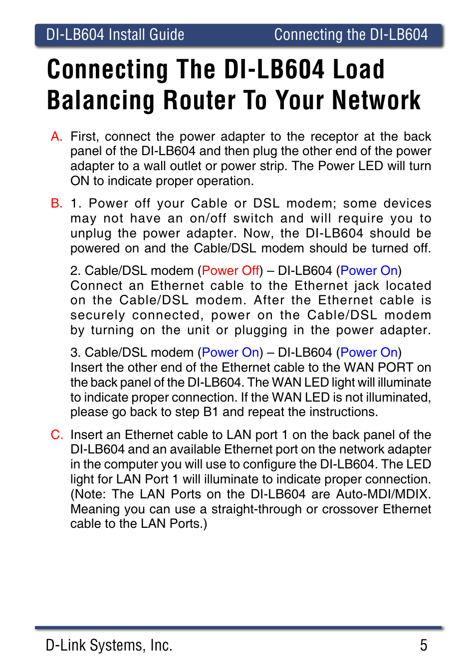 D-Link DI-LB60 User Manual | Page 5 / 16