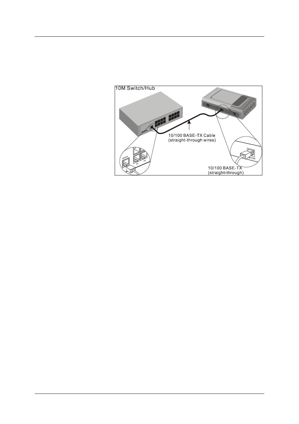 Hub or switch to router connection, Power on router, Ub or | Witch to, Outer, Onnection, Ower, Figure 4. switch to router connection | D-Link DSL-500G User Manual | Page 14 / 66