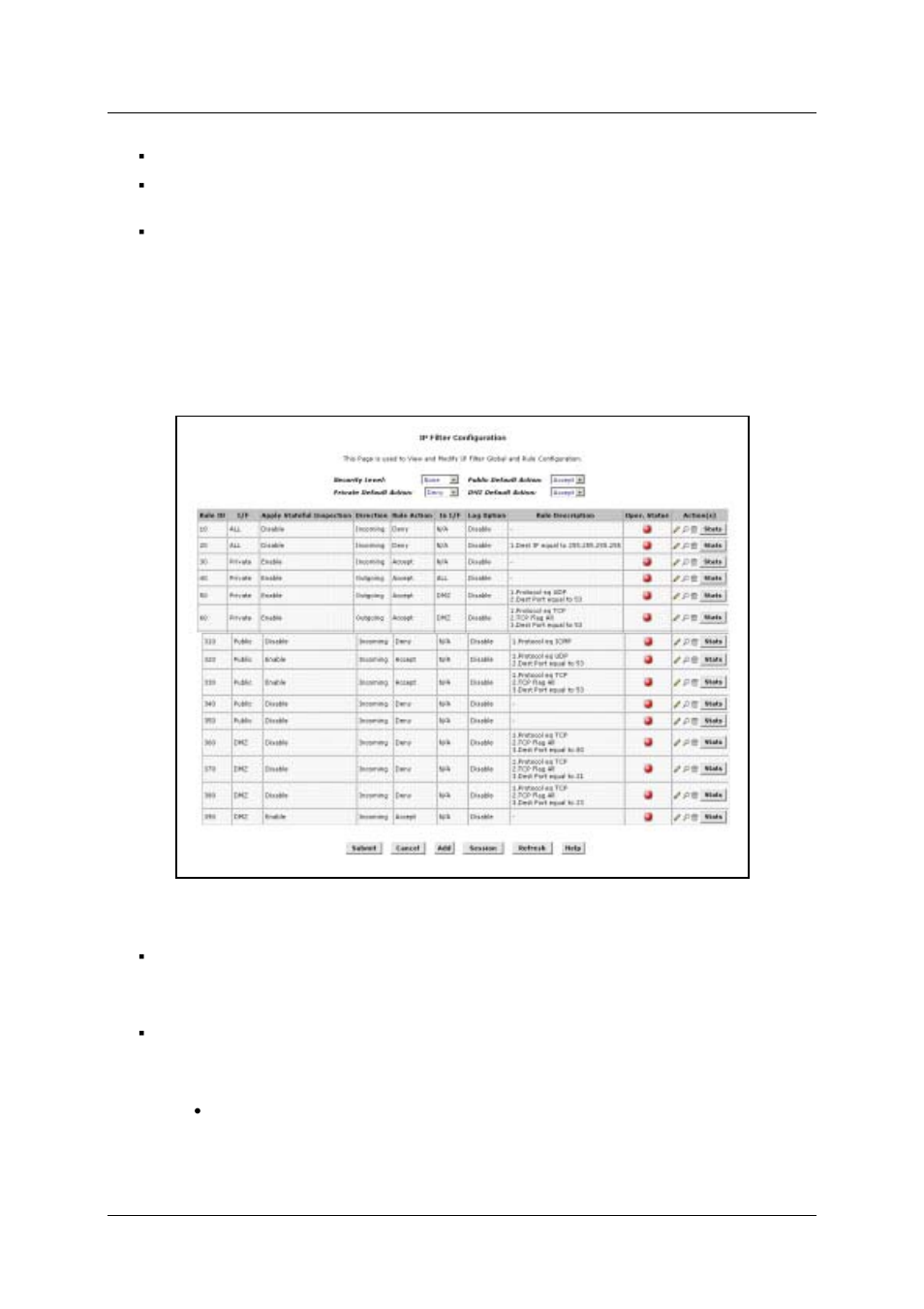 Ip filter, Figure 25. ip filter configuration | D-Link DSL-500G User Manual | Page 48 / 66