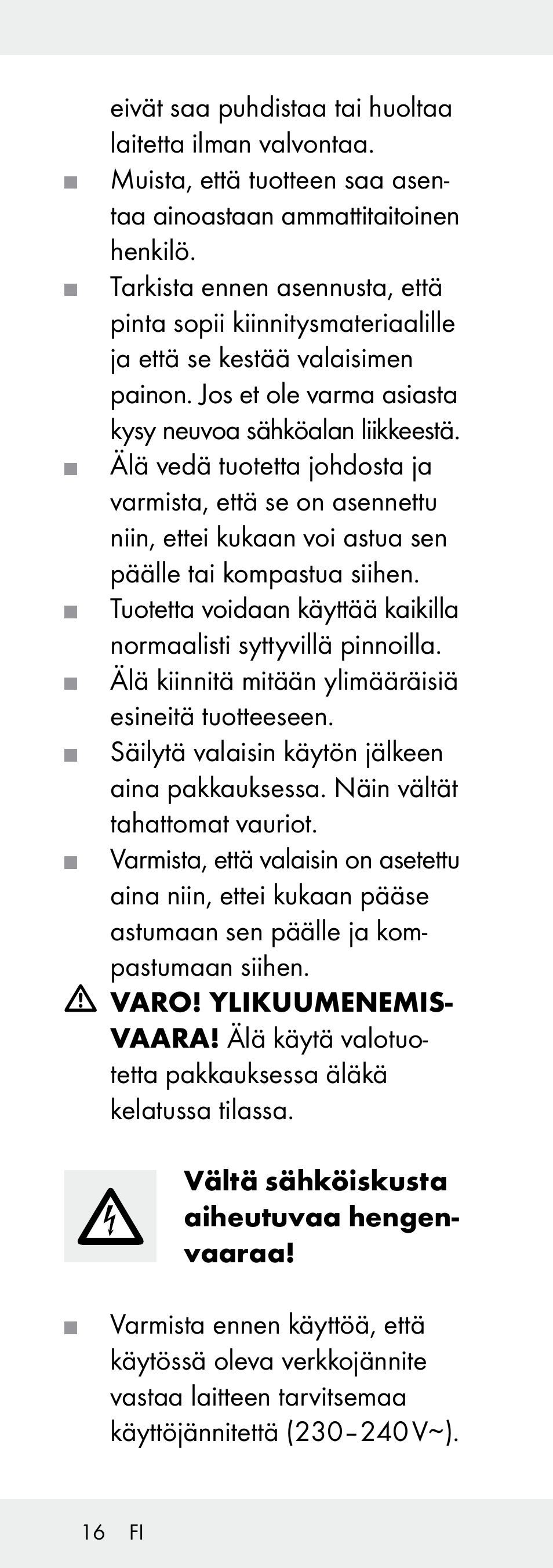 Livarno Z31392A-BS User Manual | Page 16 / 70