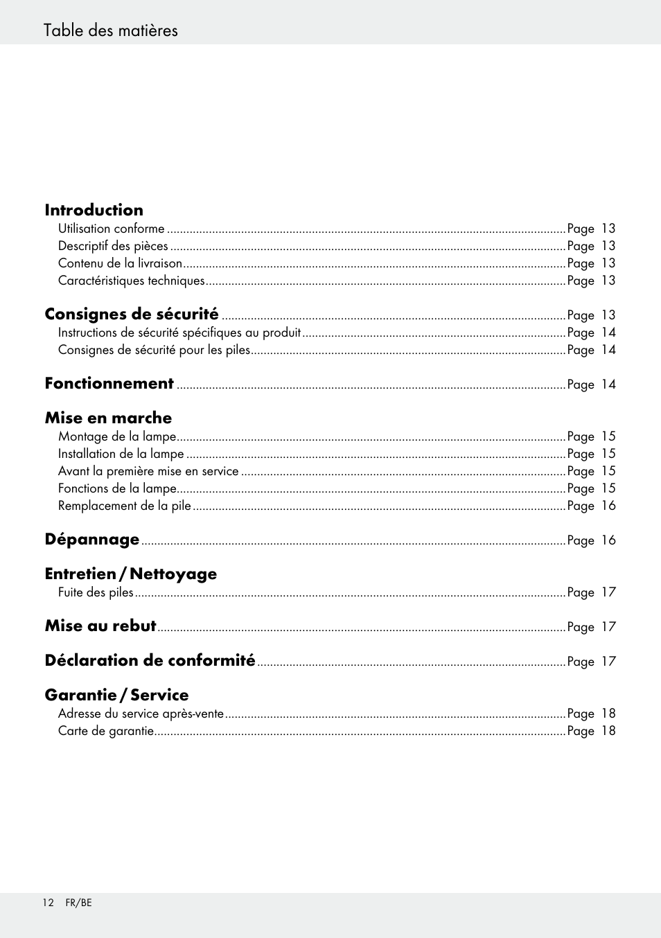 Livarno 54322 User Manual | Page 12 / 33