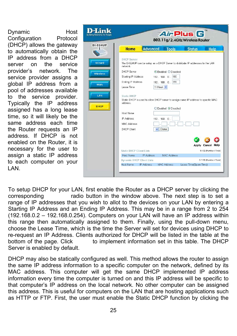 Home > dhcp | D-Link DI-524UP User Manual | Page 29 / 92