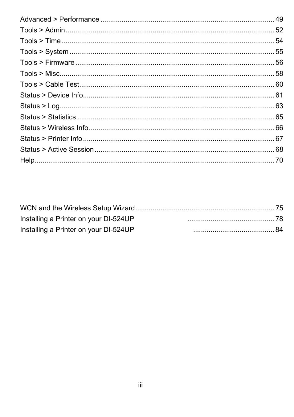 D-Link DI-524UP User Manual | Page 3 / 92