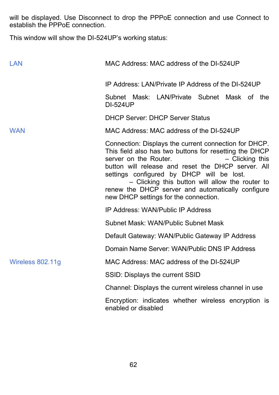 D-Link DI-524UP User Manual | Page 66 / 92