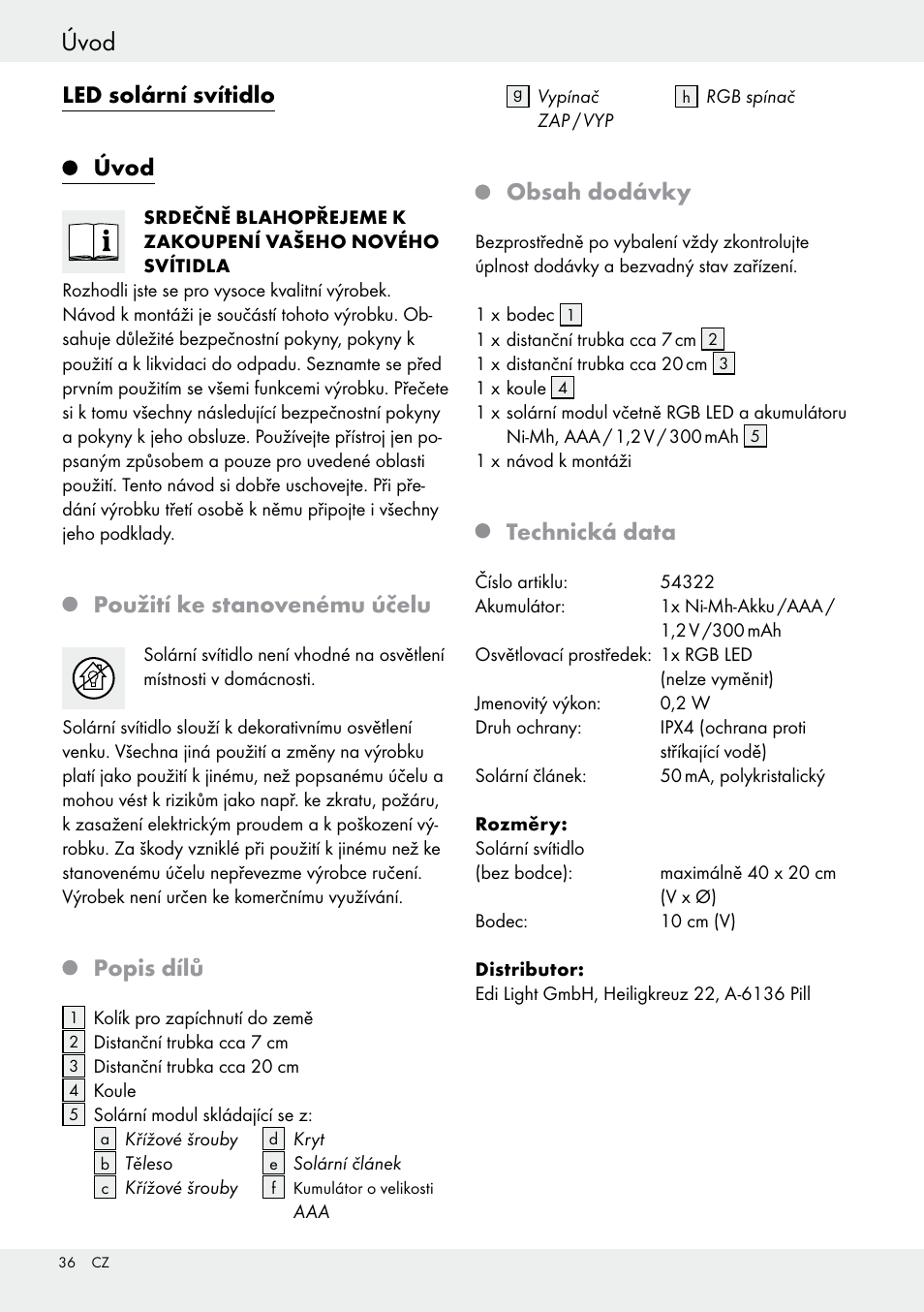 Livarno 54322 User Manual | Page 36 / 57