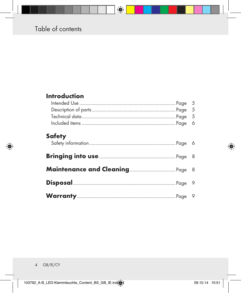 Livarno 103792-14-01-BS/103792-14-02-BS User Manual | Page 4 / 17