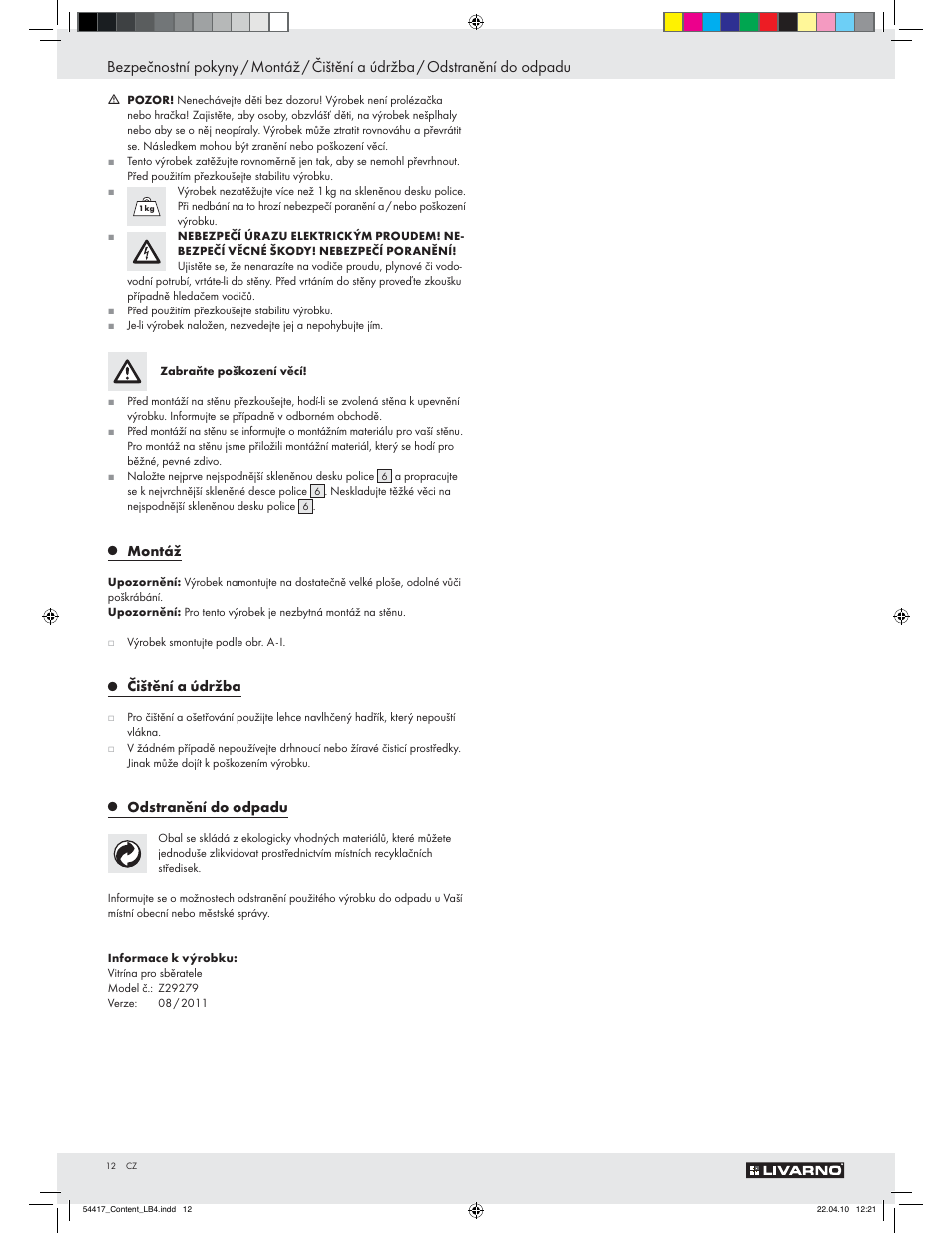Livarno Z29279 User Manual | Page 10 / 24
