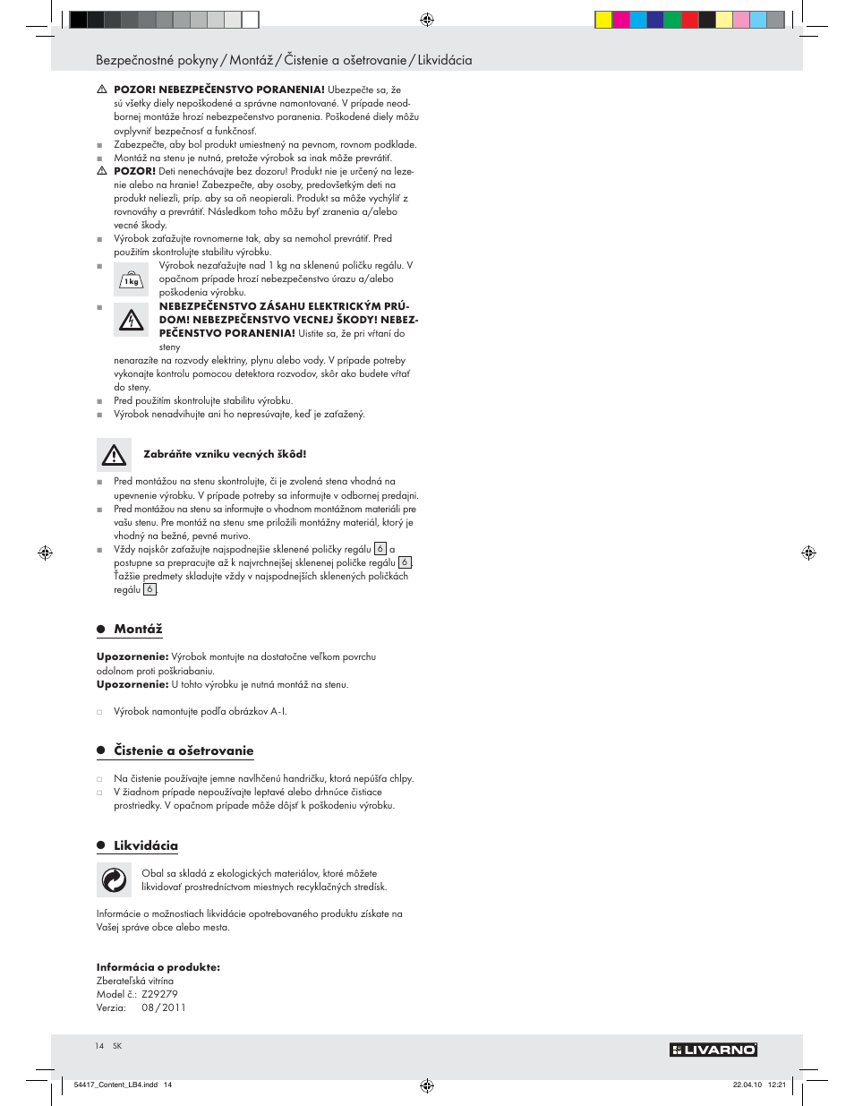 Livarno Z29279 User Manual | Page 12 / 24