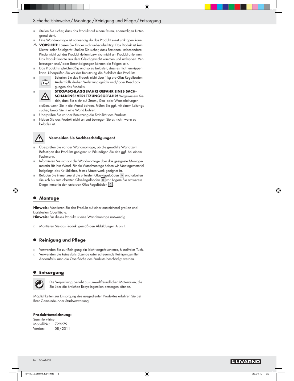 Livarno Z29279 User Manual | Page 14 / 24