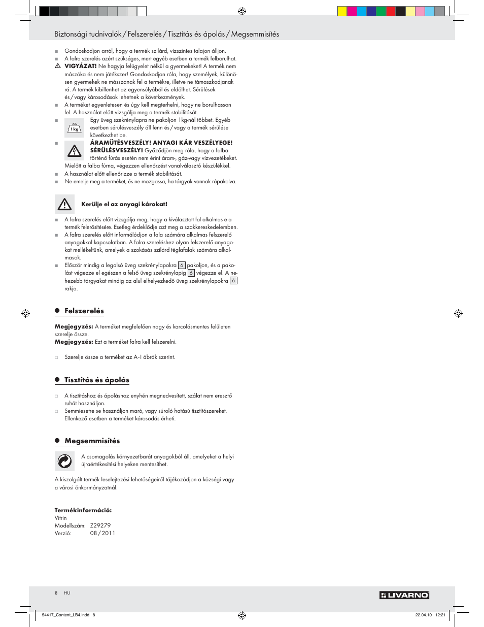Livarno Z29279 User Manual | Page 6 / 24