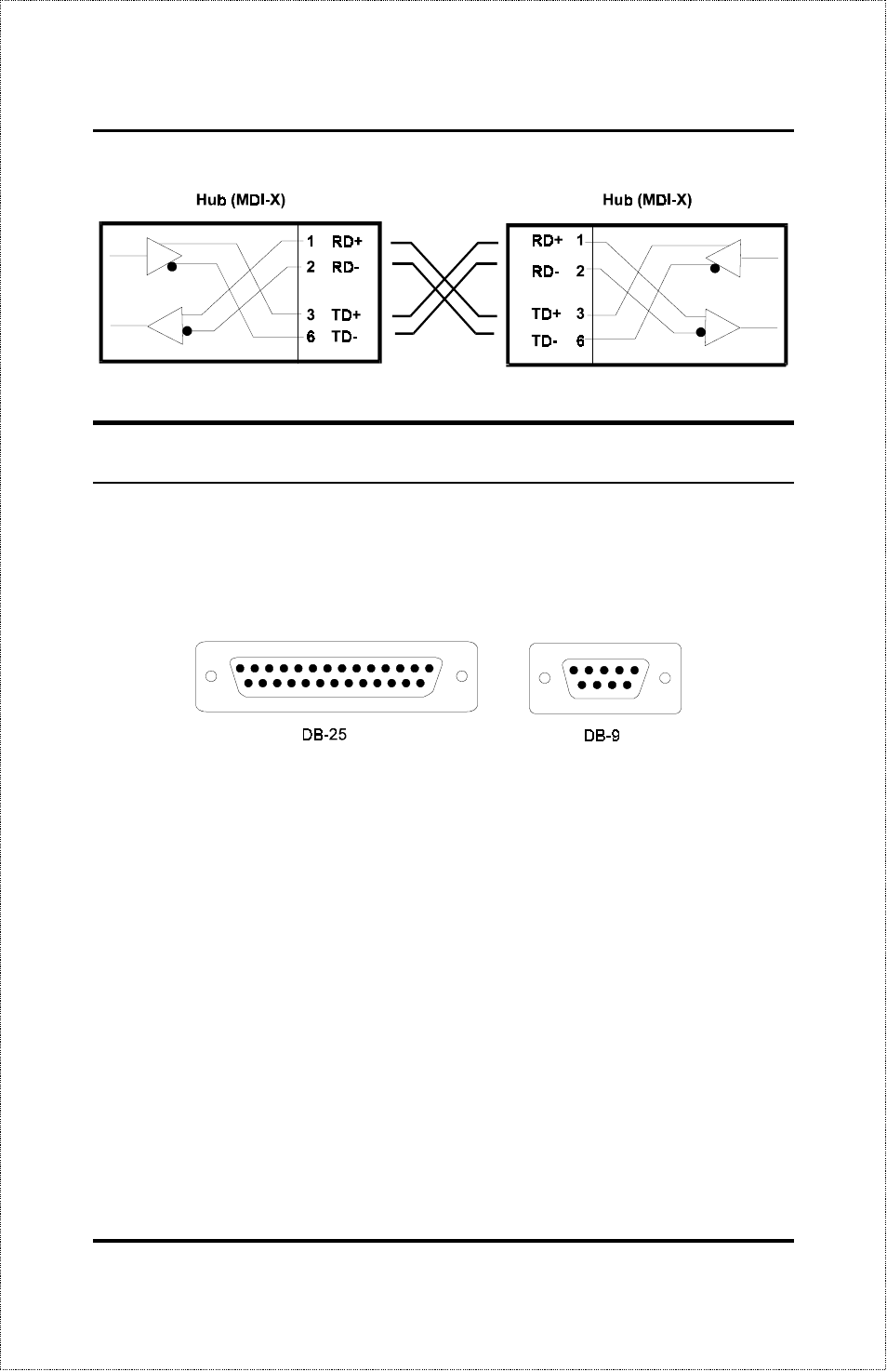 Diagnostic port specifications, Rs-232 (db9) pin specification | D-Link DFE-2600 User Manual | Page 125 / 147