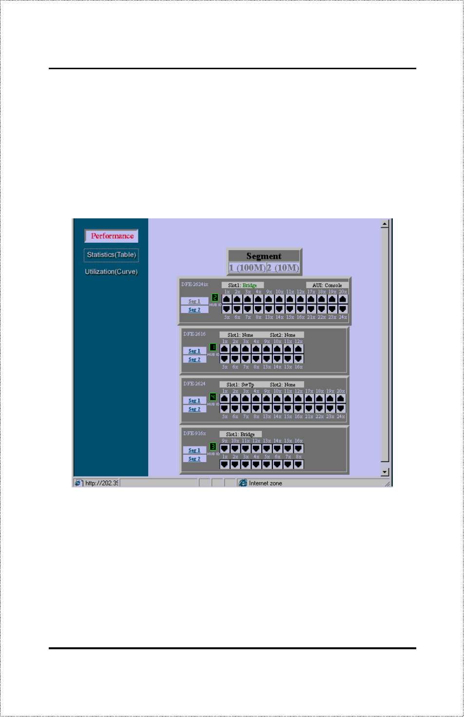 Performance | D-Link DFE-2600 User Manual | Page 91 / 147