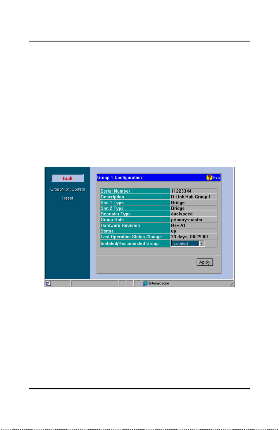 Group (hub) configuration | D-Link DFE-2600 User Manual | Page 97 / 147
