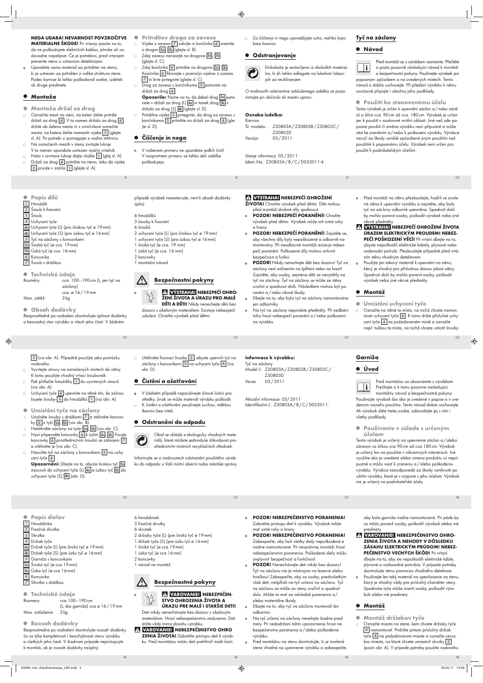 Livarno Z30803A/Z30803B/ Z30803C/Z30803D User Manual | Page 3 / 4