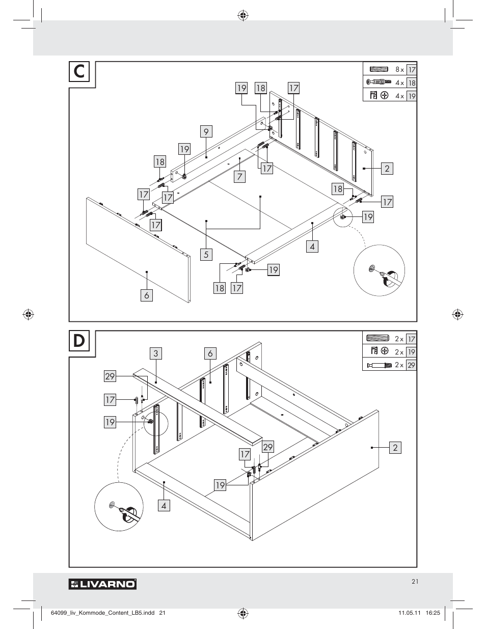 Livarno Z30845 User Manual | Page 19 / 24