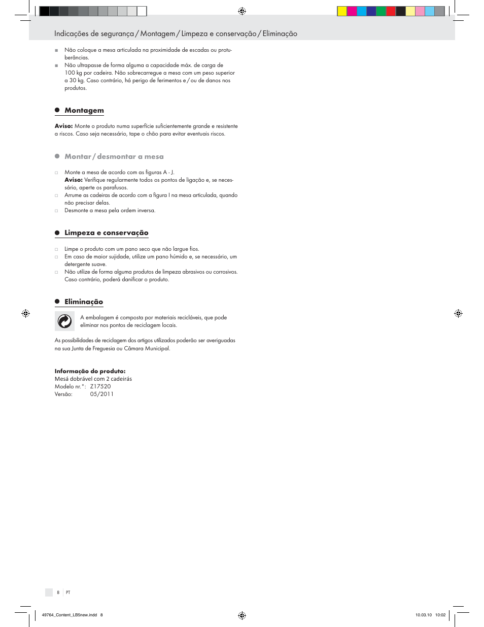 Livarno Z17520 User Manual | Page 6 / 16