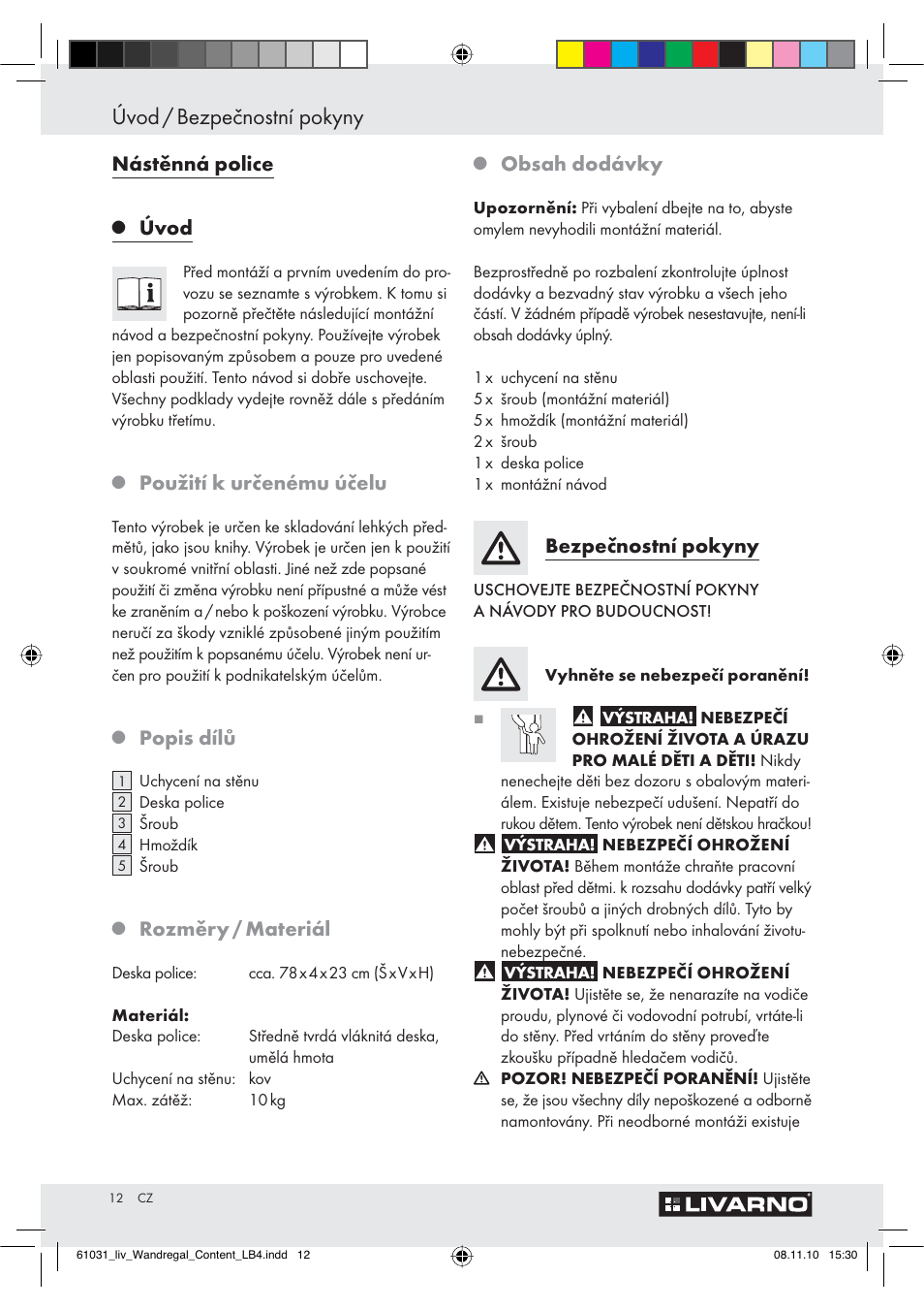 Livarno Z29832 User Manual | Page 12 / 18