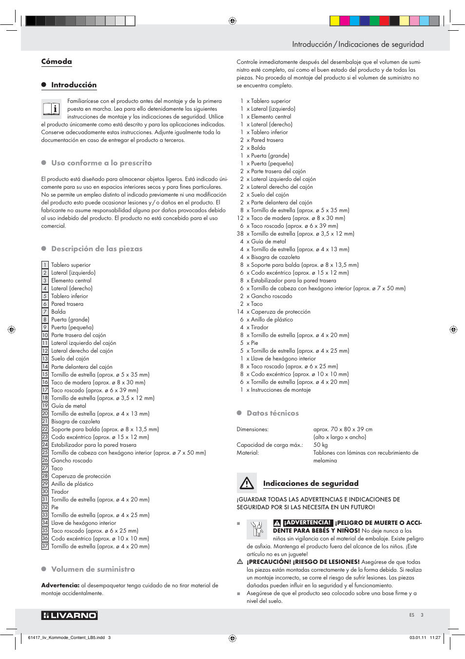 Livarno Z29549 User Manual | 16 pages