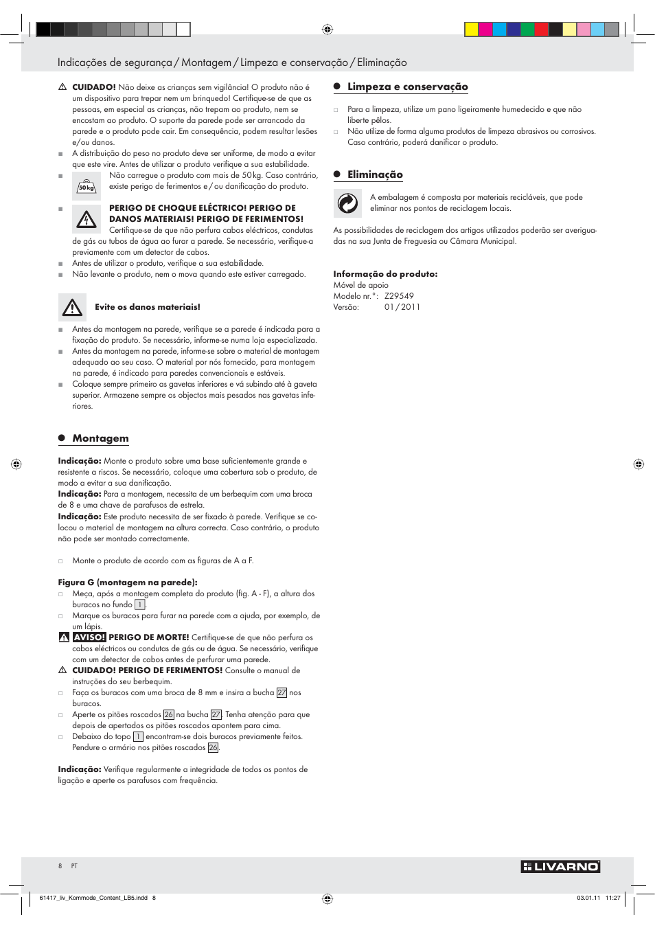 Livarno Z29549 User Manual | Page 6 / 16