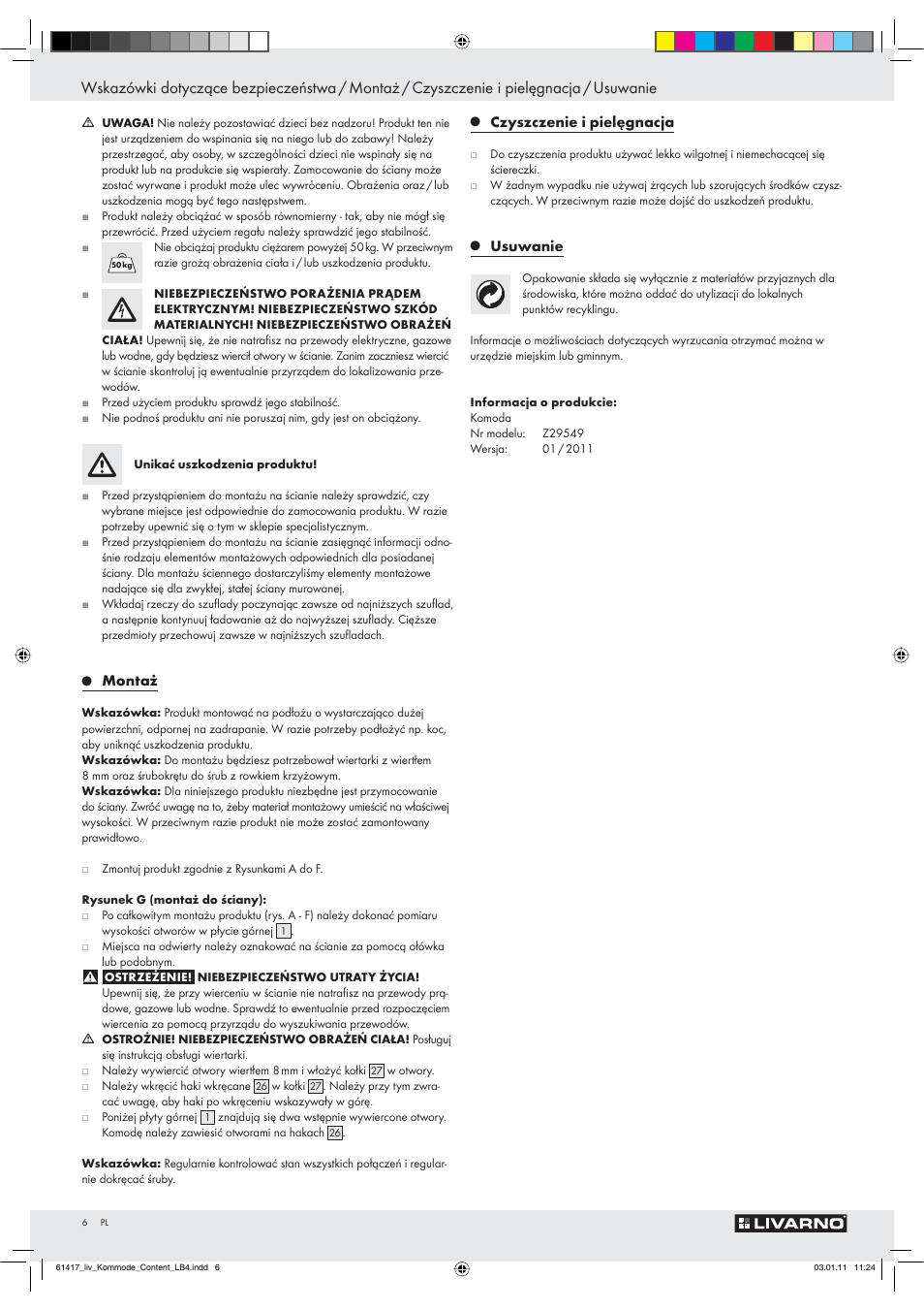 Livarno Z29549 User Manual | Page 4 / 20