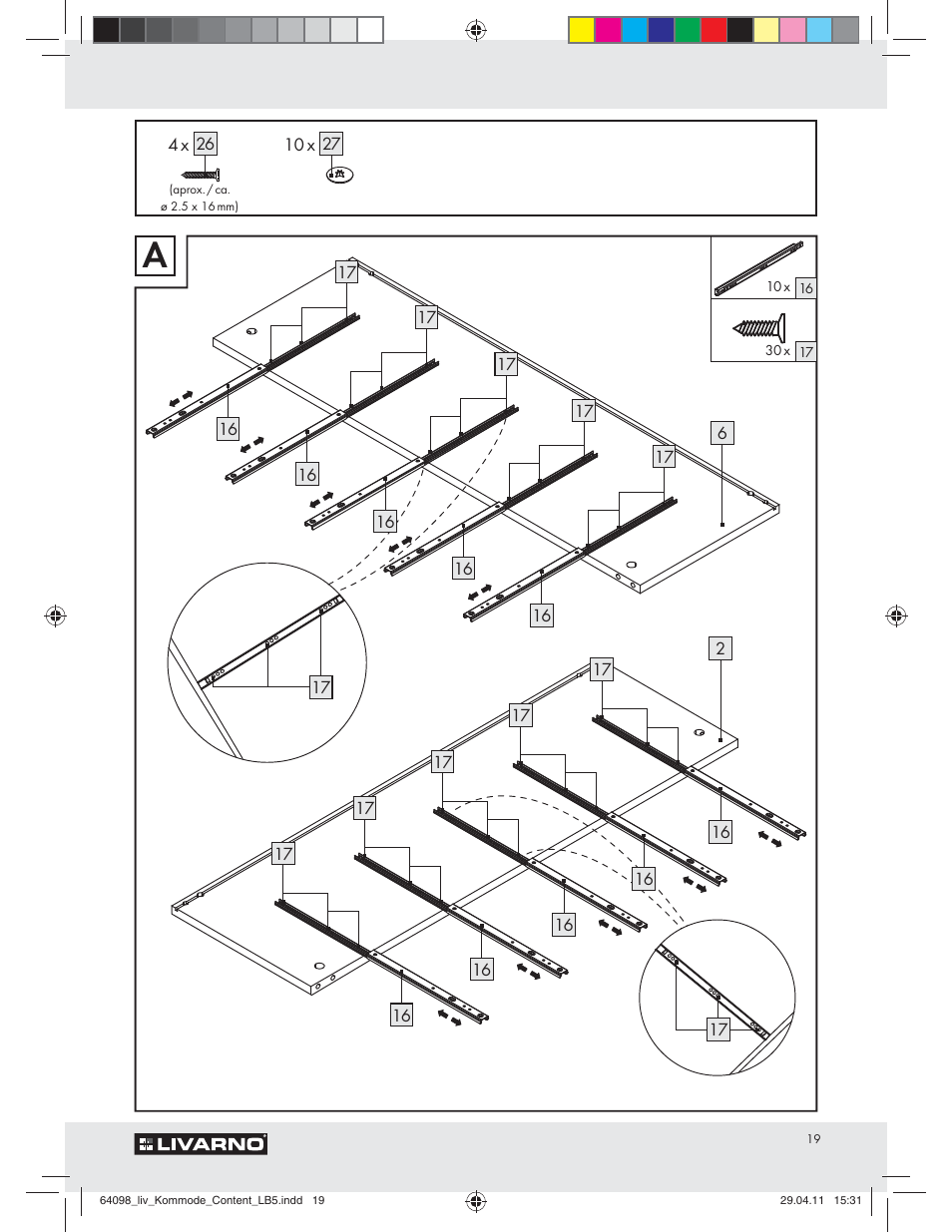 Livarno Z30844 User Manual | Page 17 / 22