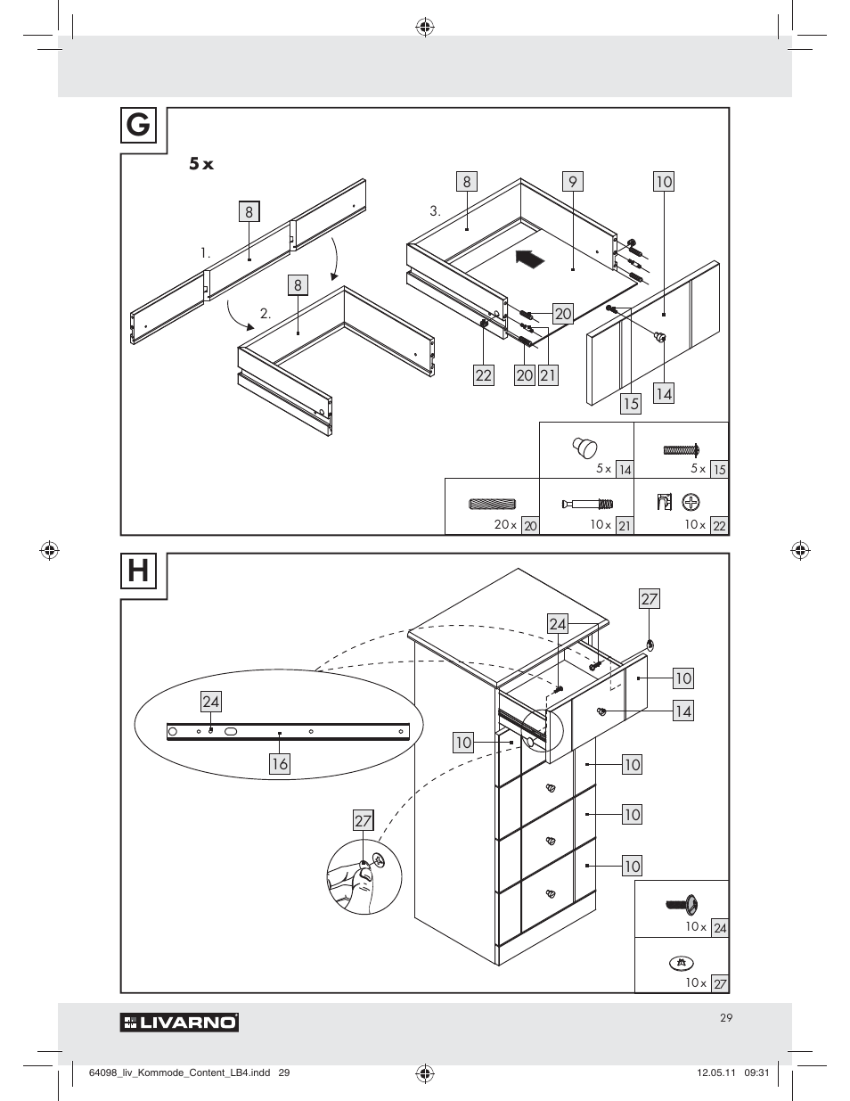 Livarno Z30844 User Manual | Page 27 / 28