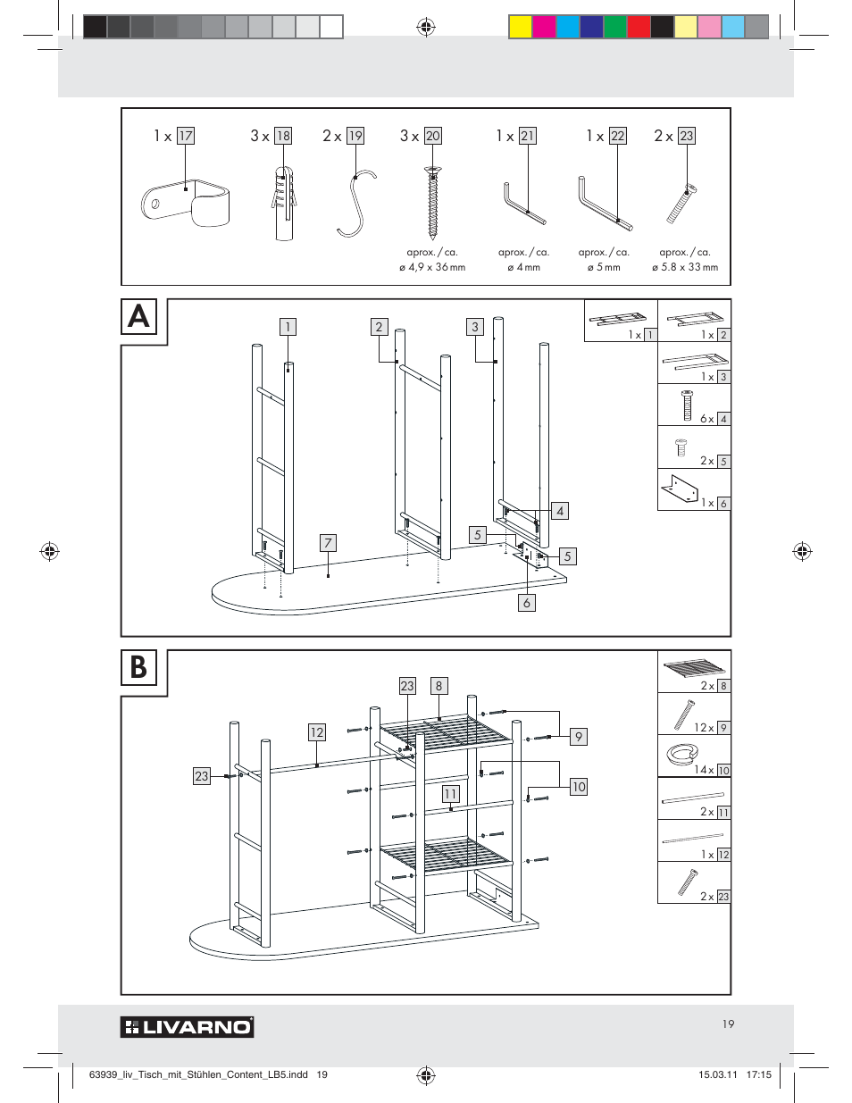 Livarno Z30842 User Manual | Page 17 / 18