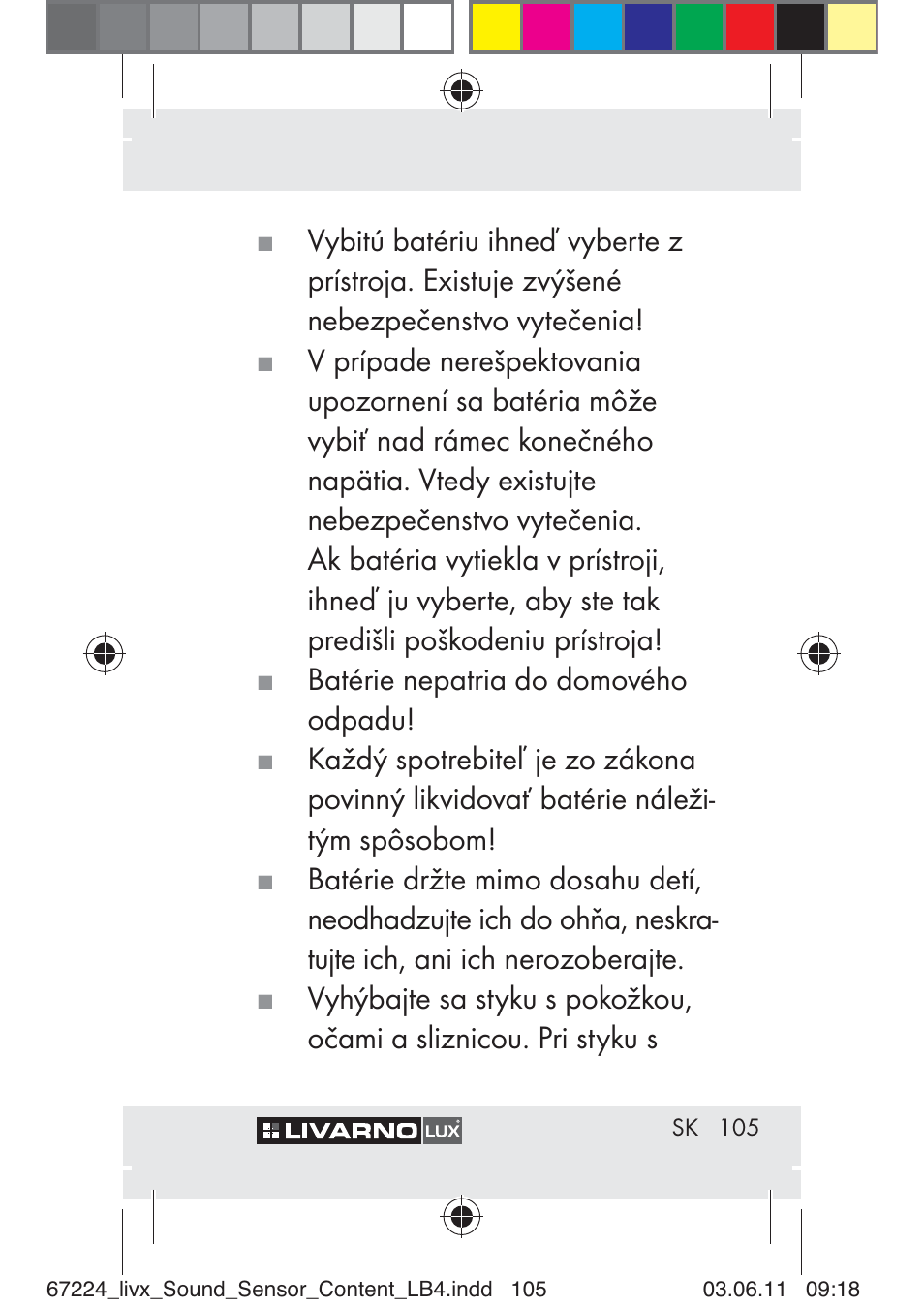 Livarno Z30425 A User Manual | Page 103 / 129
