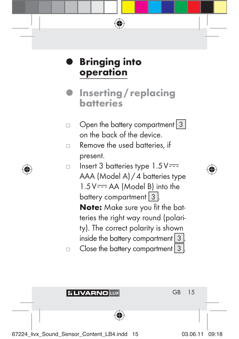 Livarno Z30425 A User Manual | Page 13 / 129