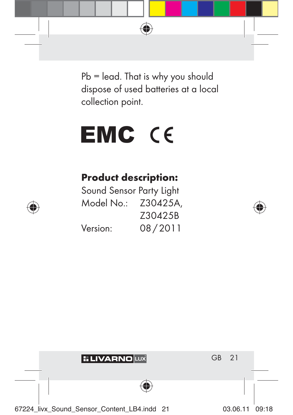 Livarno Z30425 A User Manual | Page 19 / 129