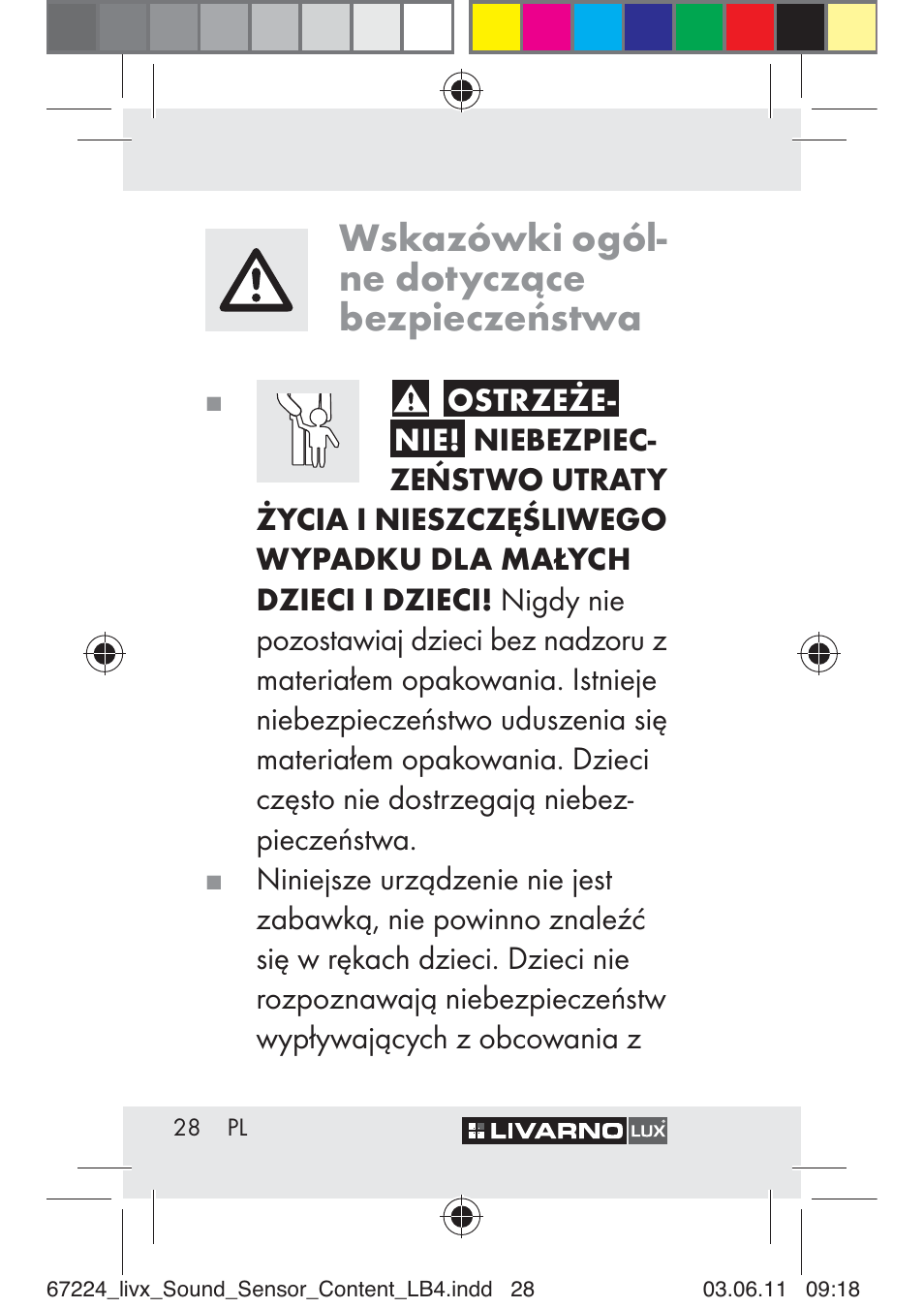 Wskazówki ogól- ne dotyczące bezpieczeństwa | Livarno Z30425 A User Manual | Page 26 / 129