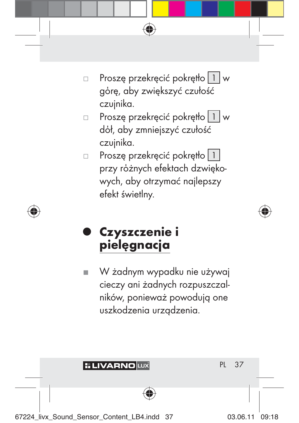 Czyszczenie i pielęgnacja | Livarno Z30425 A User Manual | Page 35 / 129