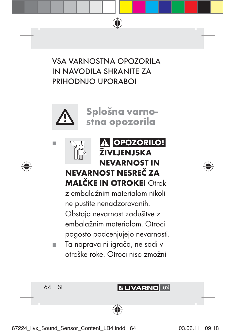 Splošna varno- stna opozorila | Livarno Z30425 A User Manual | Page 62 / 129